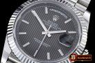 Replica Rolex DayDate 40mm SS/SS Grey Stk Flut BP A2836 Mod3255