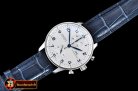 IWC Portuguese Chrono SS/LE Wht/Blue ZF A-7750