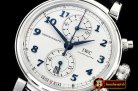 IWC Da Vinci Chrono Laureus Ed SS/LE Wht/Bl YLF Asia 7750