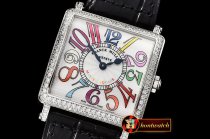 Franck Muller Master Sq 6002 Midsize SS/LE White Crazy GF - Swiss Qtz