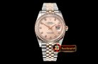 Rolex DateJust 36mm Jub Diam RG/SS Rose/Dm BP A2813