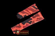 Rolex Rubber B Red Camo Vulc. Strap For Sports Rolex