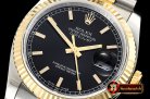 Rolex Datejust 36mm Flt YG/SS Blk/Stk Jub ARF Asia SH3135