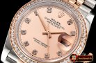 Rolex DateJust 36mm Jub Diam RG/SS Rose/Dm BP A2813