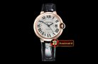 Cartier Balon Bleu Midsize Wrapped RG/LE2 White BP Swiss 2671