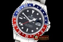 Rolex GMT II Ref.16710 Pepsi SS/SS Black BP Asia 3186 Mod
