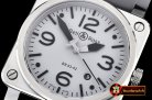 Replica BELL & ROSS BR03-92 SS/RU Grey/Black Miyota 9015