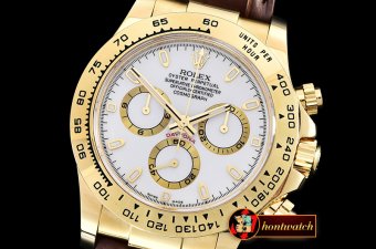 Replica Rolex Daytona 18K YG Wrp YG/LE Wht Stk BP A7750 Mod4130