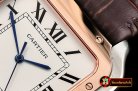 Cartier Santos De Cartier 2018 Mens RG/SS/LE Wht Swiss Qtz