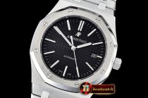 Audemars Piguet Royal Oak 15400 SS/SS Black OMF 1:1 MY9015 Mod 3120
