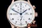 IWC Portuguese Chrono "150 Years" RG/LE Wht/Blu YLF A7750