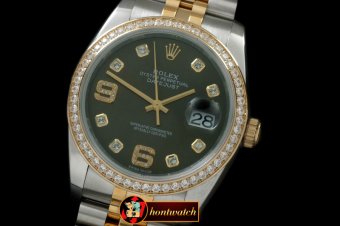 RDJ0253B - SS/YG Jubilee Green Diam 2836
