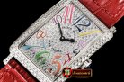 Franck Muller Long Island 952QZ DIAM/SS/LE (Red) Color GF Swiss Qtz