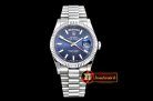 Rolex Daydate 36mm Flt SS/SS Blue Stick BP Swiss 2836