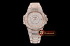 Patek Philippe Nautilus 7010 Ladies Full Diams RG/RG Diams TWF MY9015