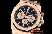 Audemars Piguet Royal Oak Chronograph 26331ST RG/LE Black OMF A7750