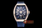 Franck Muller Vanguard Mens V45 RG/LE/RU Blue ABF A2824