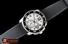 Cartier Calibre de Cartier Diver (Blk) SS/RU Wht JF Asia 2824