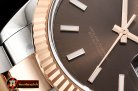 Rolex Datejust DJ2 41mm Oyst Flt 904L RG/SS Brwn/Stk ARF Asia 2824