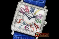 Franck Muller Master Sq 6002 Midsize SS/LE Blue Crazy GF - Swiss Qtz