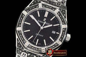 Audemars Piguet Royal Oak Ref.15400 Custom V2 SS/SS Black Jap 82