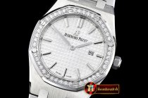 Audemars Piguet Royal Oak Ladies 33mm SS/SS Wht Diams JF Swiss E