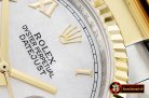 Rolex Datejust DJ 36mm Oyst Flt YG/SS White MOP Roman BP A3135 M