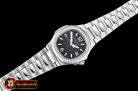 Patek Philippe Nautilus 7010 Ladies SS/SS Diams Blk - Swiss Qtz
