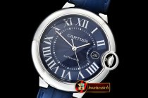 Cartier Balon Bleu 42mm SS/LE Blue AF Asia 2892 Mod