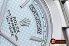 RDD0197A - DayDate 228206 SS/SS Blue Stick Smooth BP Swiss 2836