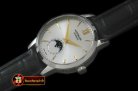 MB057C - Star Calendar Moonphase SS/LE White M-9105