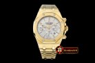 AP0358A - Royal Oak Chronograph Ref 26320 YG/YG White A-7750