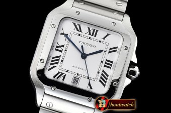 Cartier Santos De Cartier 2018 Mens XL SS/SS Wht GF Ult MY9015