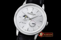 JL080C - Master Control SS/LE White Diam Bezel - Jap Miyota