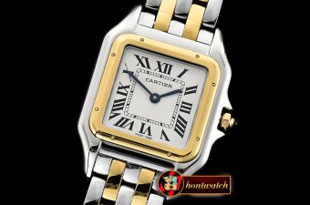 Cartier Panthere Secrete De Ladies YG/SS Wht BVF Swiss Qtz