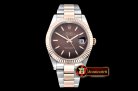Rolex Datejust DJ2 41mm Oyt Flt RG/SS Brown/Stk BP Asia 2813