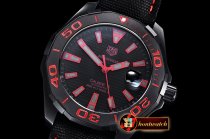 Tag Heuer Aquaracer Caliber 5 43mm DLC/NY Blk/Red V6F A2824