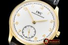 IWC Portuguese Hand-Wound Ref.IW5454 YG/LE Wht/Wht A6497