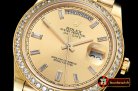 Rolex Daydate DD40 228206 Diam YG/YG Wrap Gold Diam BP Swiss 283