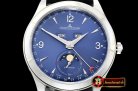 Jaeger Le Coultre Master Calendar Moonphase SS/LE Blue OMF MY9015 Mod
