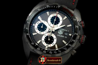 TAG0270A - Formula 1 Calibre 16 PVD/LE Grey OS 20 Qtz Chrono