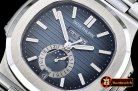 Patek Philippe Nautilus GMT MoonPhase SS/SS Blue Asia 23J Calend