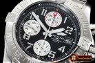 Breitling Avenger II Chronograph 43mm SS/SS Dark Grey GF A7750
