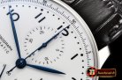 IWC Portuguese Chrono Ed 150 Years SS/LE Wht ZF A7750 Mod