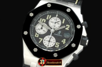 AP0295 - Royal Oak Chrono SS/Ru Black R-Clad A-7750