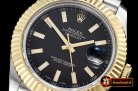 Rolex Datejust II DJ2 41mm Jub Flt YG/SS Black Stk BP A3235 Mod