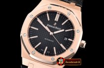 Audemars Piguet Royal Oak 15400 Wrapped RG/LE Black BP MY9015 Mod 3120