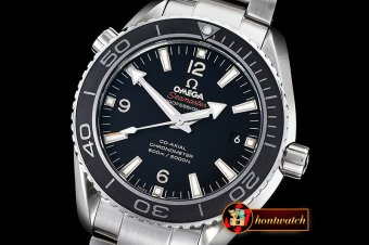 OMG0461B - Planet Ocean 45mm SS/SS Blk Bez SS Asia 2824 Mod 8500