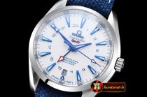 Replica Omega Aqua Terra GMT SS/NY Wht/Blue JHF A2824 Mod8500