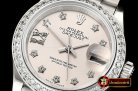 Rolex DateJust Ladies 28mm Pres Dm SS/SS Grey/St D BP A2671